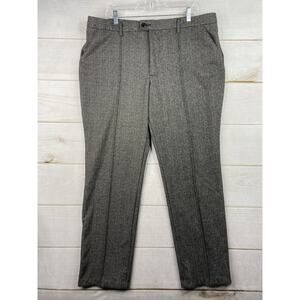 Lee Pants Womens Plus Sz 20 Brown/Gray Herringbone Tweed Dress Reg Straight Leg